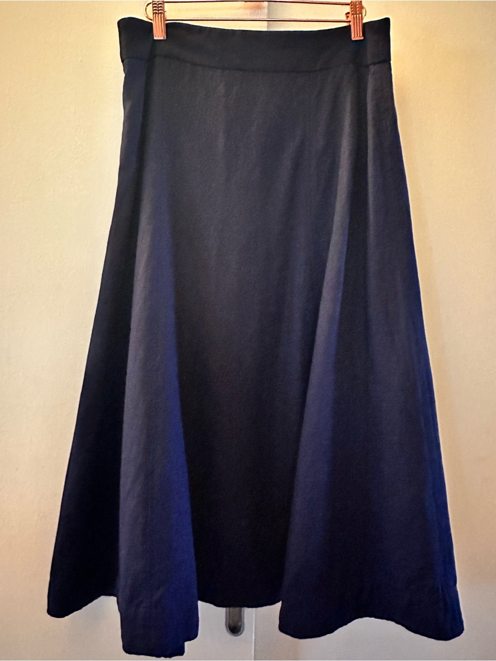 Babaton Aritzia Midi Navy Leftbank Skirt Aesthetic Elegant SZ 10